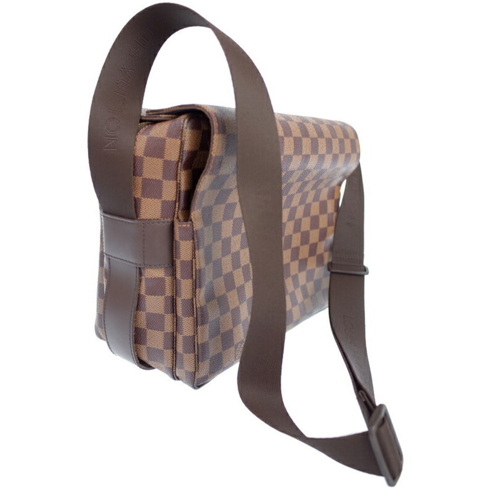 Louis Vuitton Shoulder Naviglio Damier Bag Brown Ebene